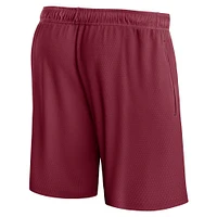 Men's Fanatics Wine Cleveland Cavaliers Post Up Mesh Shorts