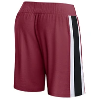 Men's Fanatics Wine Cleveland Cavaliers Referee Iconic Team Mesh Shorts