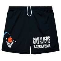 Men's Mitchell & Ness Black Cleveland Cavaliers Hardwood Classics Gameday Mesh Shorts