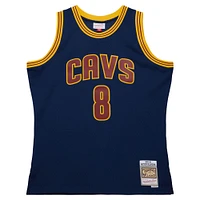 Men's Mitchell & Ness Matthew Dellavedova Navy Cleveland Cavaliers 2015/16 Hardwood Classics Swingman Jersey