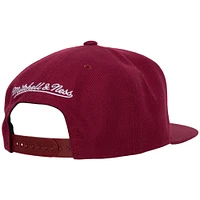 Men's Mitchell & Ness Wine Cleveland Cavaliers Ground 2.0 Snapback Hat