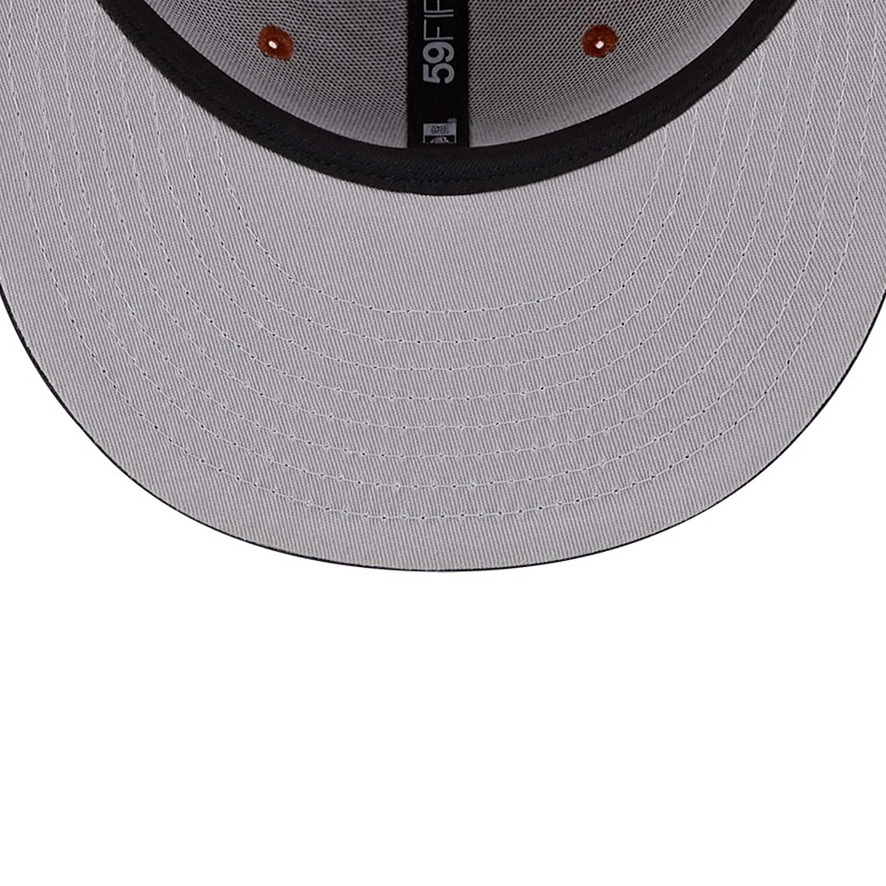 Men's New Era Rust/Black Cleveland Cavaliers Two-Tone 59FIFTY Fitted Hat