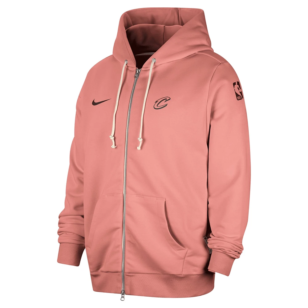 Men's Nike Red Cleveland Cavaliers Authentic Standard Issue Full-Zip Hoodie Jacket