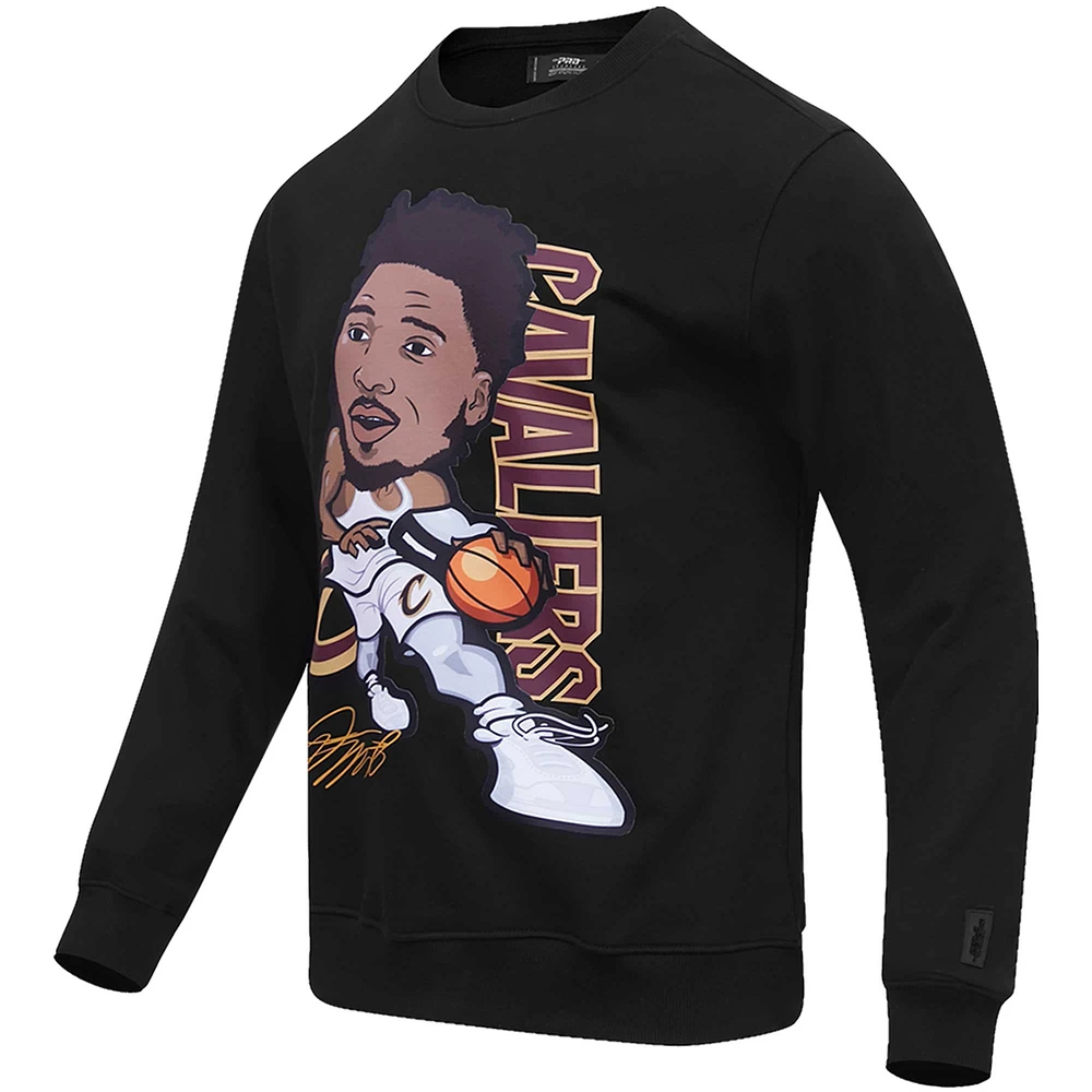 Men's Pro Standard Donovan Mitchell Black Cleveland Cavaliers Avatar Pullover Sweatshirt
