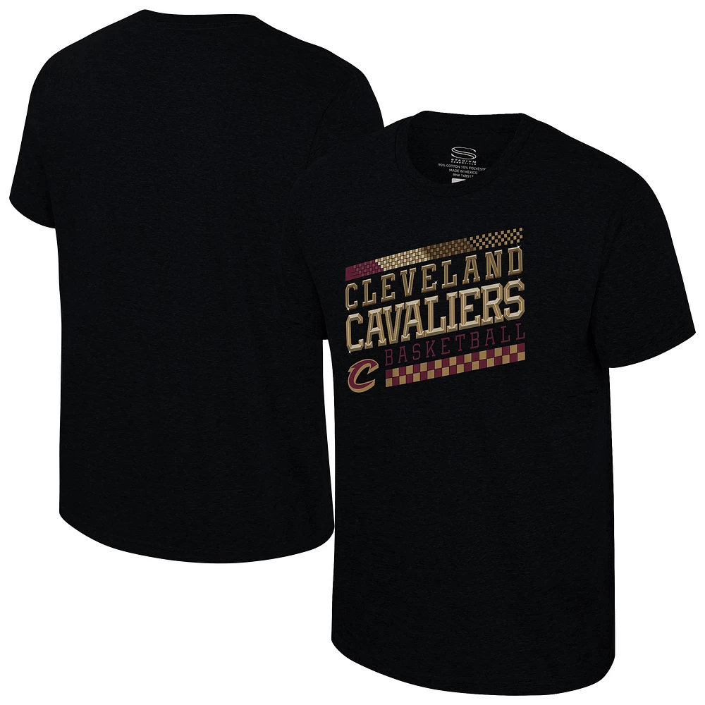 Unisex Stadium Essentials Black Cleveland Cavaliers Drive to Win Tri-Blend T-Shirt