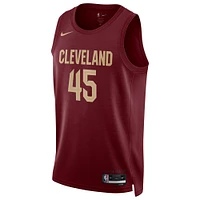 Maillot Nike Donovan Mitchell Wine Cleveland Cavaliers Swingman unisexe - Édition Icon