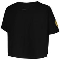 Women's Pro Standard Black Cleveland Cavaliers Holiday Glam Boxy T-Shirt