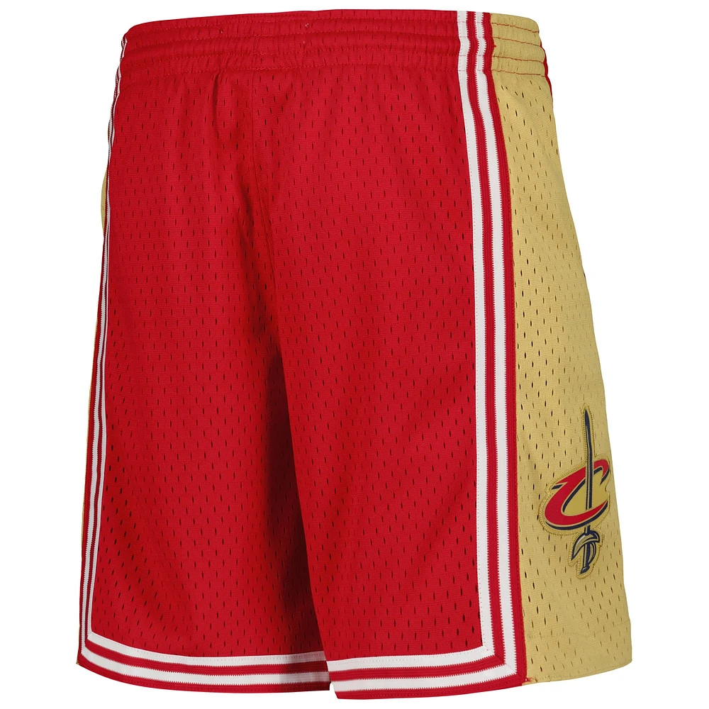 Youth Mitchell & Ness Wine Cleveland Cavaliers Hardwood Classics Swingman Shorts
