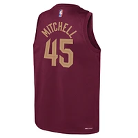 Maillot Nike Donovan Mitchell Wine Cleveland Cavaliers Swingman pour jeune - Édition Icon