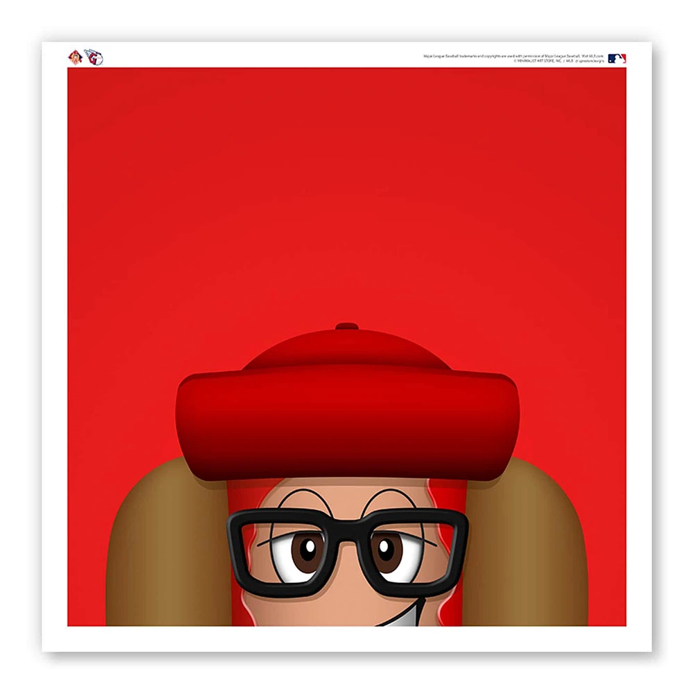 Cleveland Guardians 12" x 12" Ketchup Poster Print
