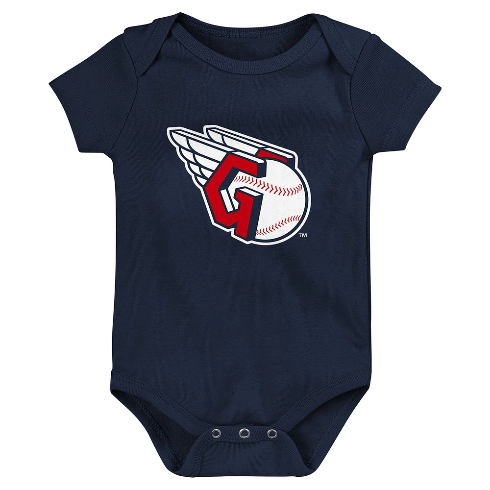 Infant Fanatics Cleveland Guardians Fan Pennant 3-Pack Bodysuit Set