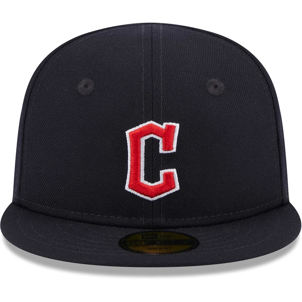 Infant New Era Navy Cleveland Guardians My First 59FIFTY Fitted Hat