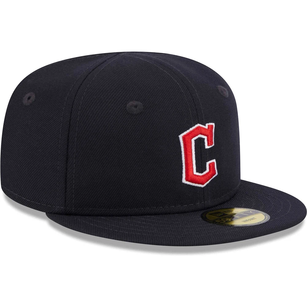 Infant New Era Navy Cleveland Guardians My First 59FIFTY Fitted Hat