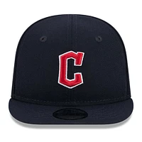 Casquette New Era bleu marine Cleveland Guardians My First 9FIFTY réglable pour bébé