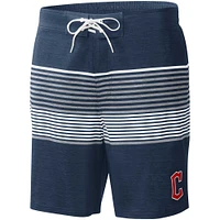 Short de bain pour homme G-III Sports by Carl Banks bleu marine Cleveland Guardians Coastline Volley