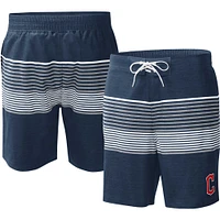 Short de bain pour homme G-III Sports by Carl Banks bleu marine Cleveland Guardians Coastline Volley