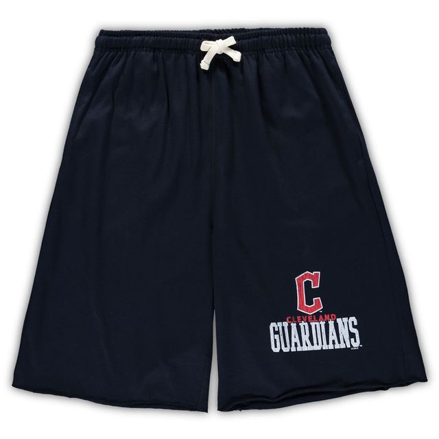 Short en tissu éponge bleu marine Cleveland Guardians Big & Tall pour hommes