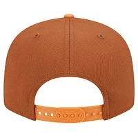 Men's New Era Brown Cleveland Guardians Spring Color Two-Tone 9FIFTY Snapback Hat