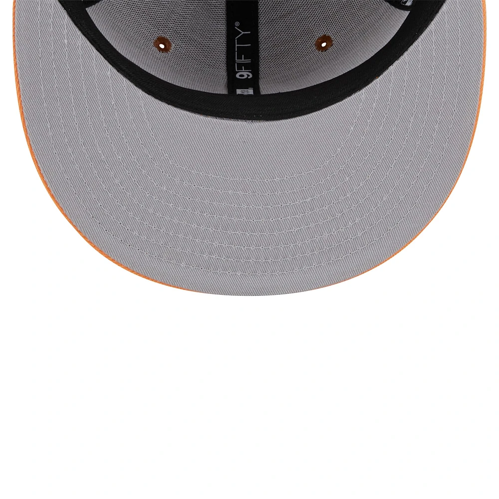 Men's New Era Brown Cleveland Guardians Spring Color Two-Tone 9FIFTY Snapback Hat