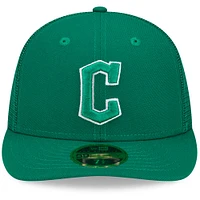 Men's New Era Green Cleveland Guardians 2022 St. Patrick's Day Low Profile 59FIFTY Fitted Hat