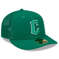 Men's New Era Green Cleveland Guardians 2022 St. Patrick's Day Low Profile 59FIFTY Fitted Hat