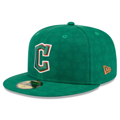 Casquette ajustée 59FIFTY Cleveland Guardians de New Era pour homme, vert Kelly