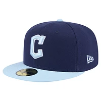 Casquette ajustée 59FIFTY bicolore bleu marine/bleu clair New Era pour homme