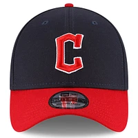 Men's New Era Navy/Red Cleveland Guardians Home Team Classic 39THIRTY Flex Hat