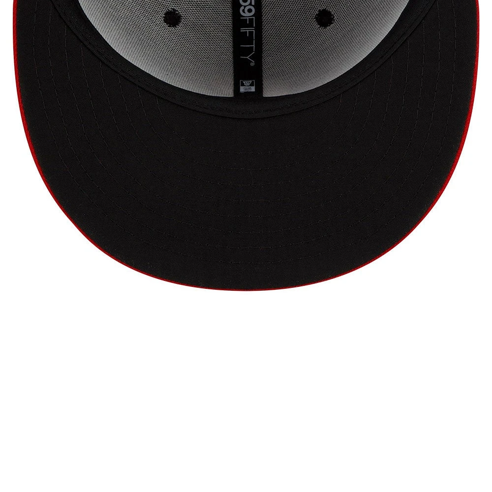 Men's New Era Navy/Red Cleveland Guardians National Baseball Hall of Fame 59FIFTY Fitted Hat