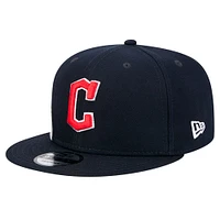 Men's New Era Navy Cleveland Guardians Logo Strike 9FIFTY Snapback Hat