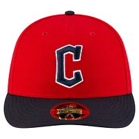 Men's New Era  Red/Black Cleveland Guardians Authentic Collection On-Field Low Profile 59FIFTY Fitted Hat
