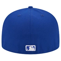 Men's New Era Royal Cleveland Guardians White Logo 59FIFTY Fitted Hat