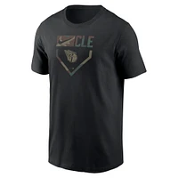 T-shirt camouflage Nike Cleveland Guardians noir pour homme