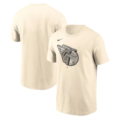 T-shirt Nike crème à logo camouflage Cleveland Guardians pour homme