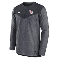Haut à demi-glissière Nike Cleveland Guardians Authentic Collection Game Time Performance pour homme - Bleu marine
