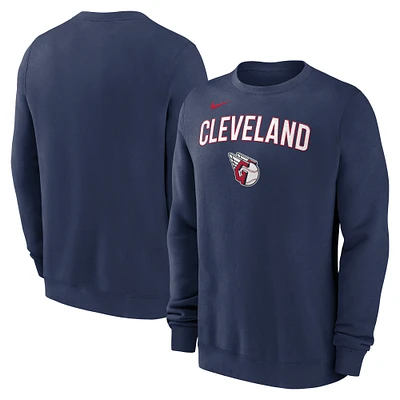 Sweat-shirt Nike bleu marine Cleveland Guardians pour homme