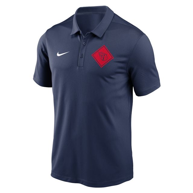 Polo Nike bleu marine avec logo de l'équipe des Cleveland Guardians pour hommes