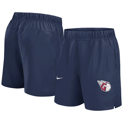 Short tissé Victory Performance Nike pour hommes, bleu marine, Cleveland Guardians