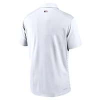 Men's Nike White Cleveland Guardians Authentic Collection Victory Performance Polo