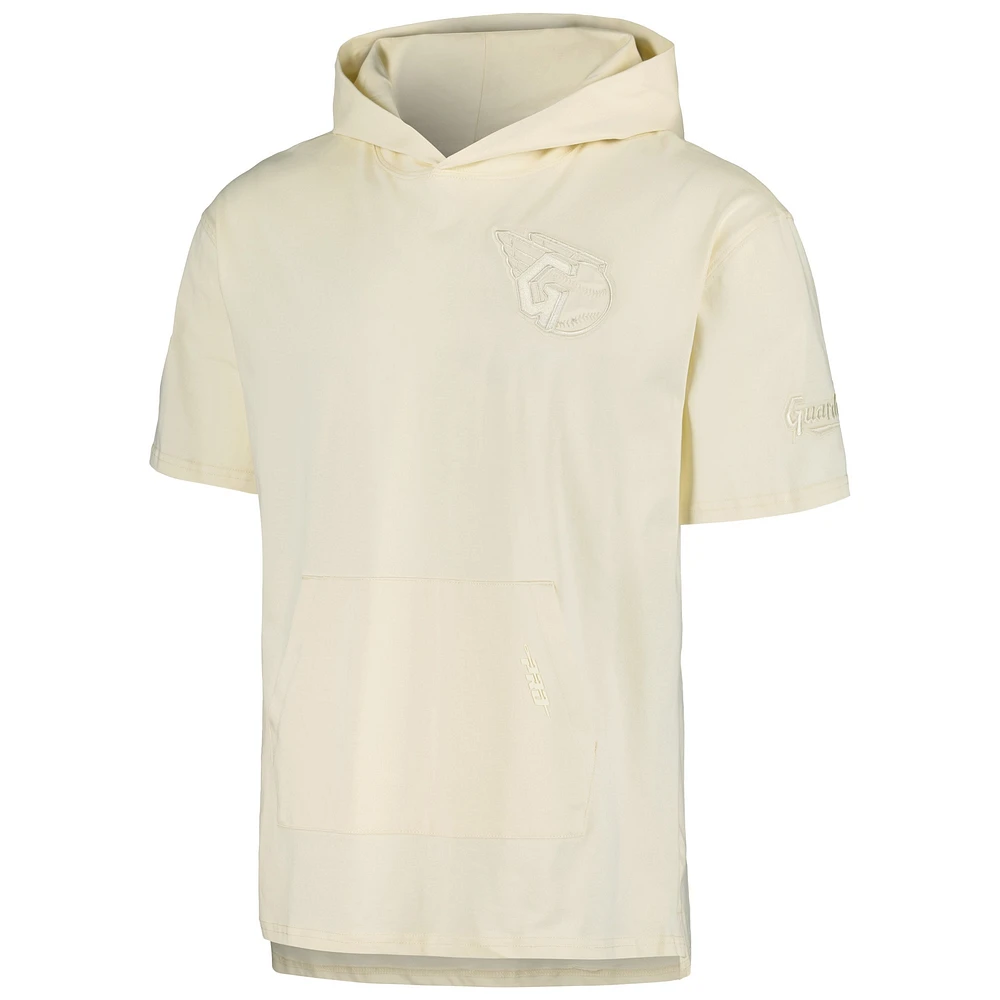 Men's Pro Standard Cream Cleveland Guardians Neutral Hoodie T-Shirt