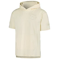 Men's Pro Standard Cream Cleveland Guardians Neutral Hoodie T-Shirt