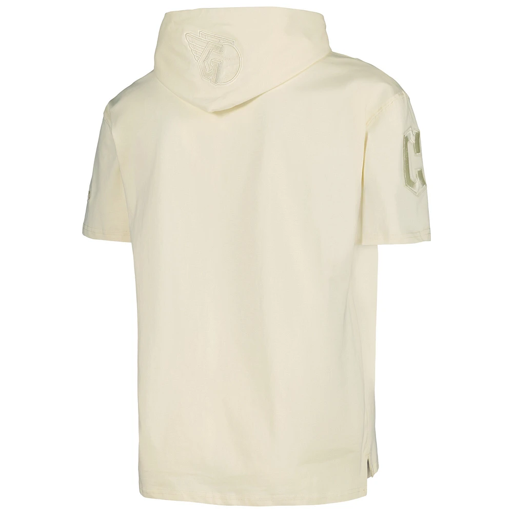 Men's Pro Standard Cream Cleveland Guardians Neutral Hoodie T-Shirt