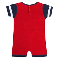 Newborn & Infant Fanatics Red Cleveland Guardians Fast Pitch Romper