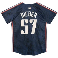 Preschool Nike Shane Bieber Navy Cleveland Guardians 2024 City Connect Limited Jersey