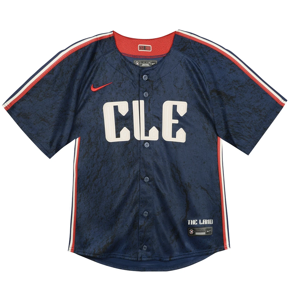 Maillot Nike Jose Ramirez Cleveland Guardians 2024 City Connect Limited pour tout-petit, bleu marine