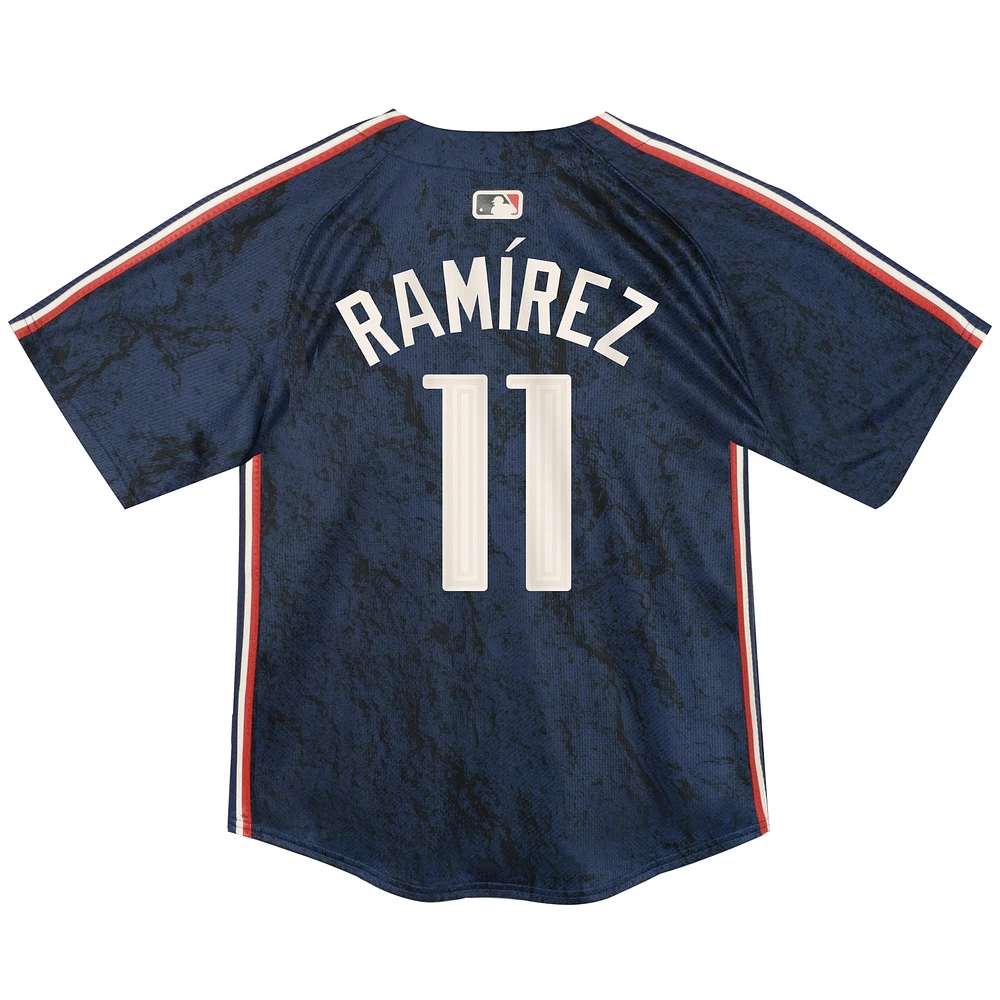 Maillot Nike Jose Ramirez Cleveland Guardians 2024 City Connect Limited pour tout-petit, bleu marine