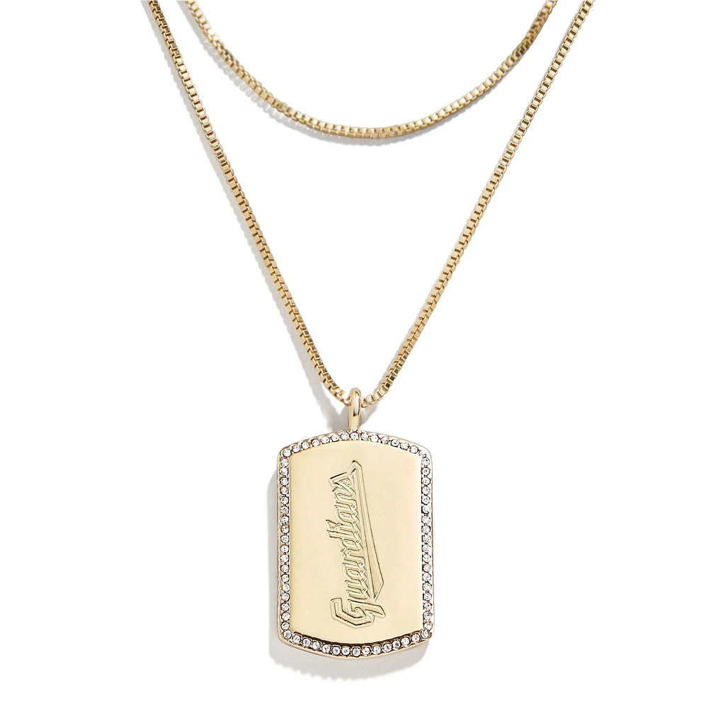 WEAR by Erin Andrews x Baublebar Cleveland Guardians Dog Tag Necklace