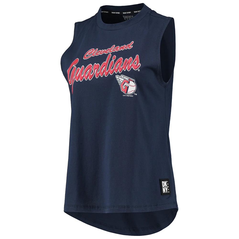 Women's DKNY Sport Navy Cleveland Guardians Marcie Tank Top