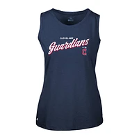 Women's Levelwear Navy Cleveland Guardians Accolade Macy Prospect Tank Top