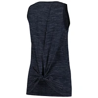Women's New Era Navy Cleveland Guardians Space-Dye Active Tank Top